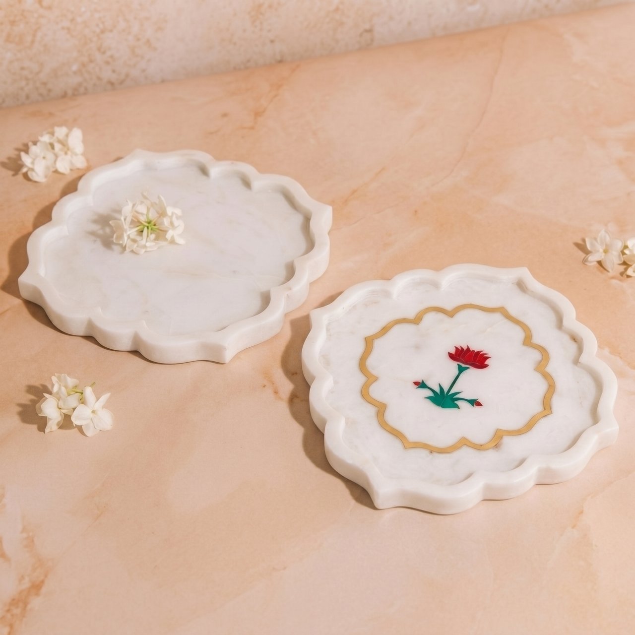 Gulmohar Marble Platter - The Heritage story