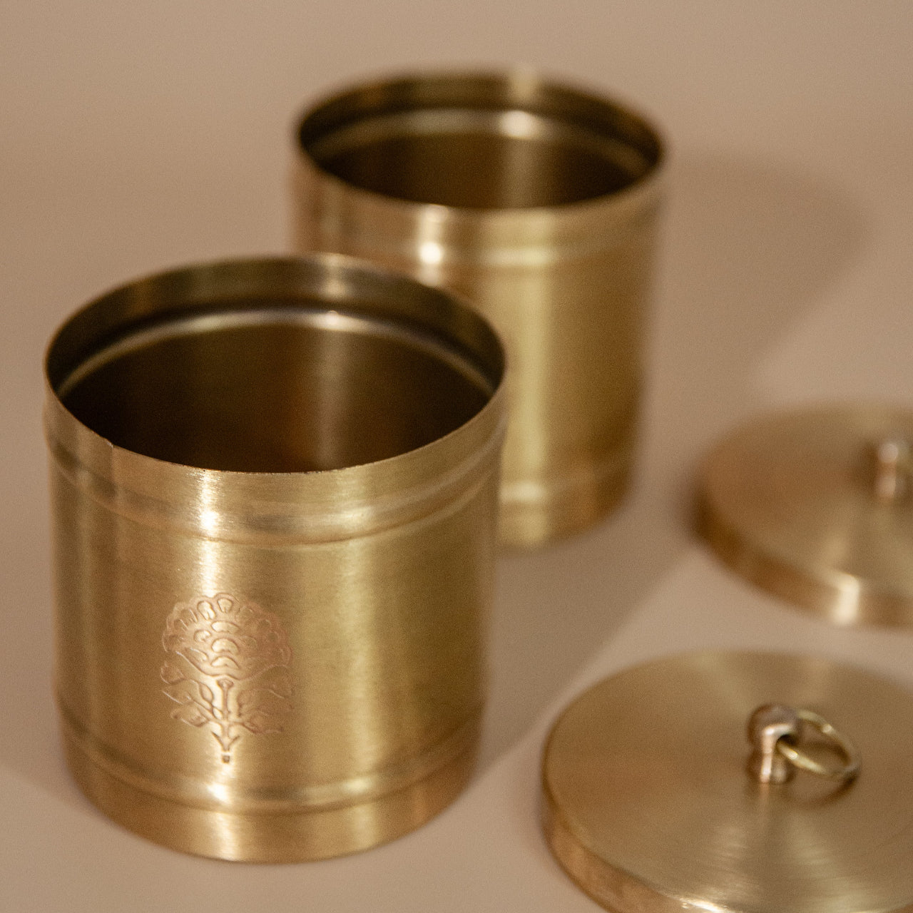 Marigold Brass Canister