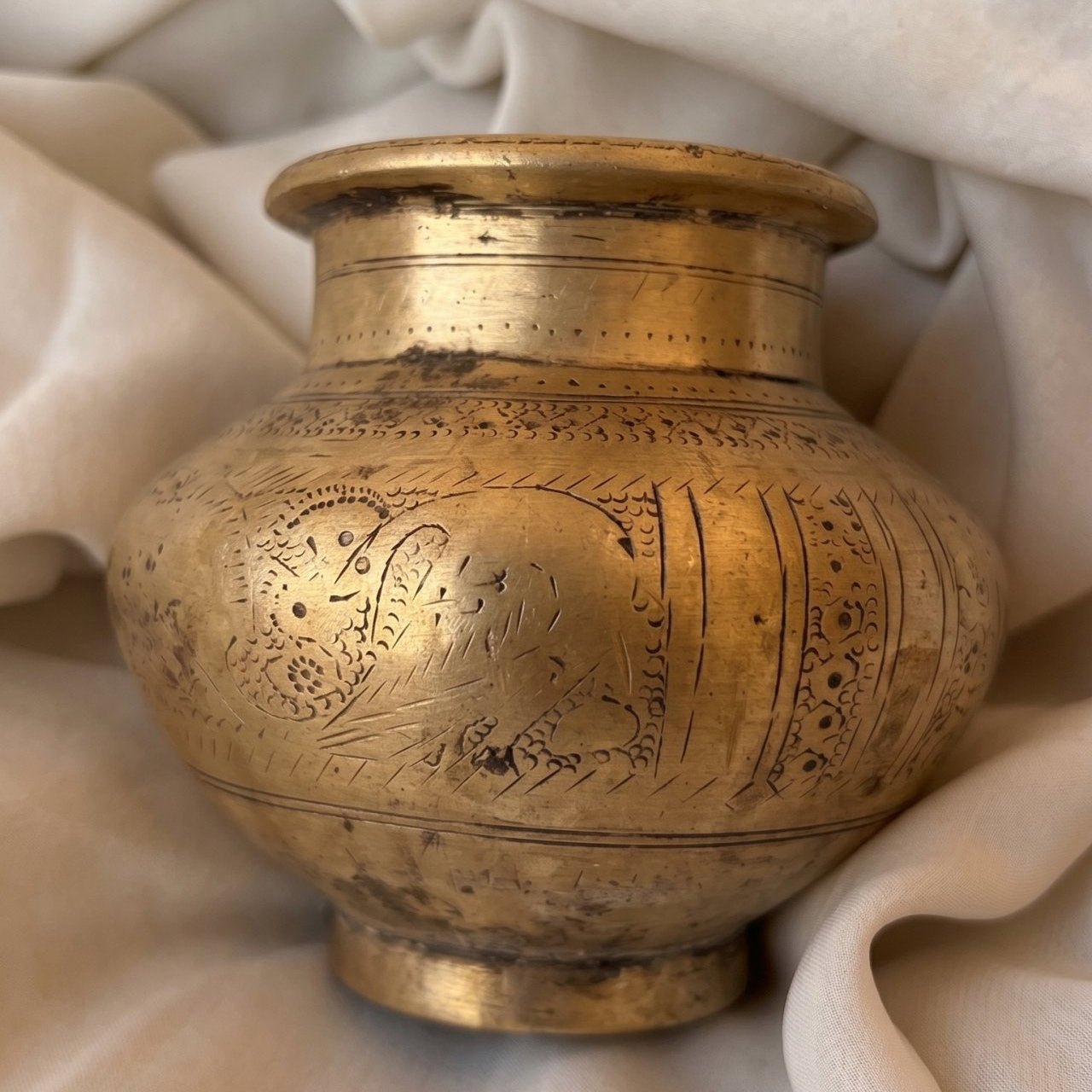 Antique Brass Kalash, Elephant Bear and Bird Nakashi - The Heritage story
