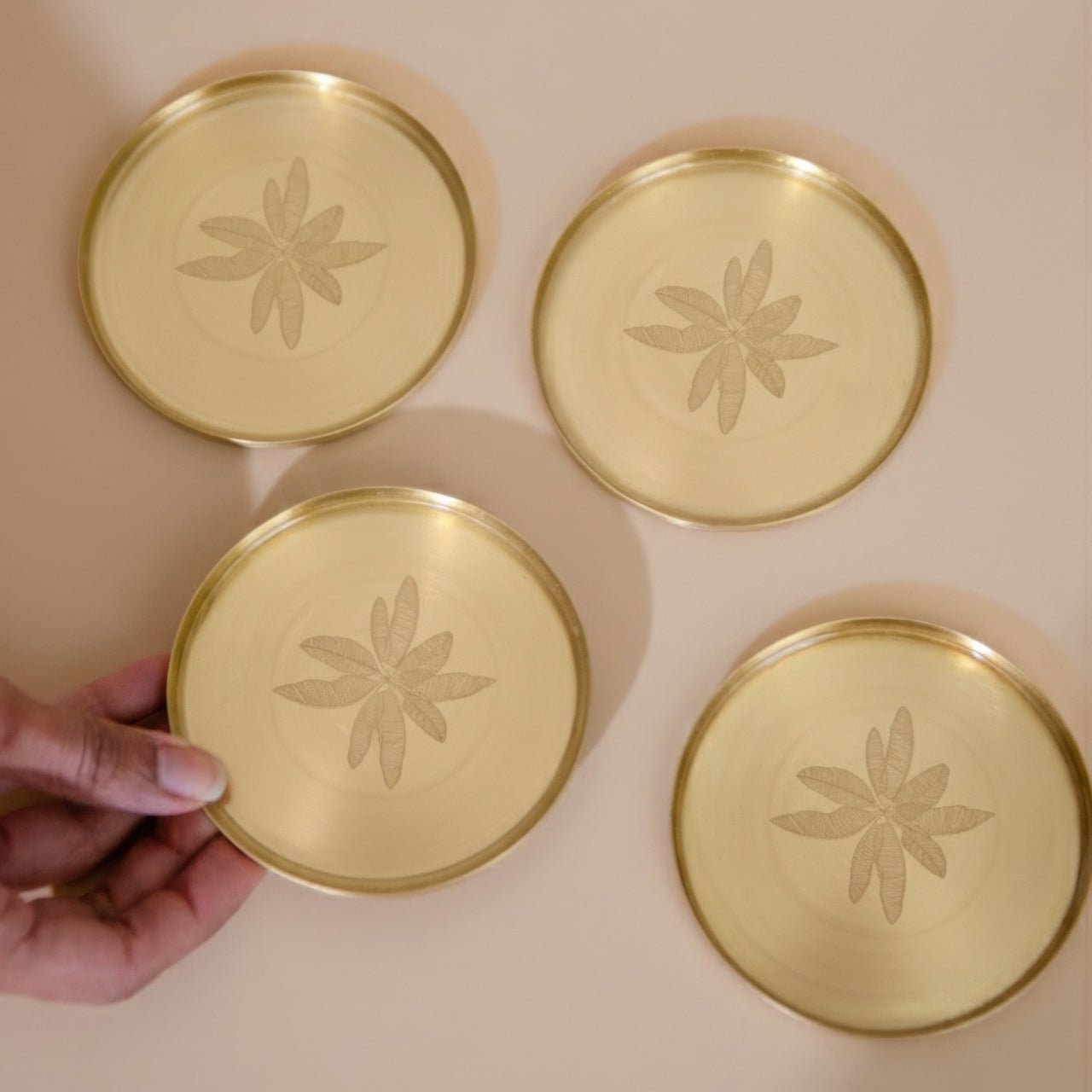 Banana Leaf Brass Coasters - The Heritage story