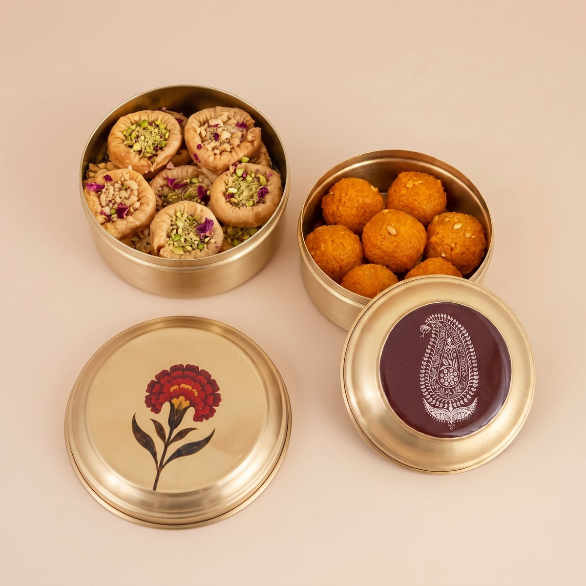 Paisley Brass Mithai Dabba - The Heritage story