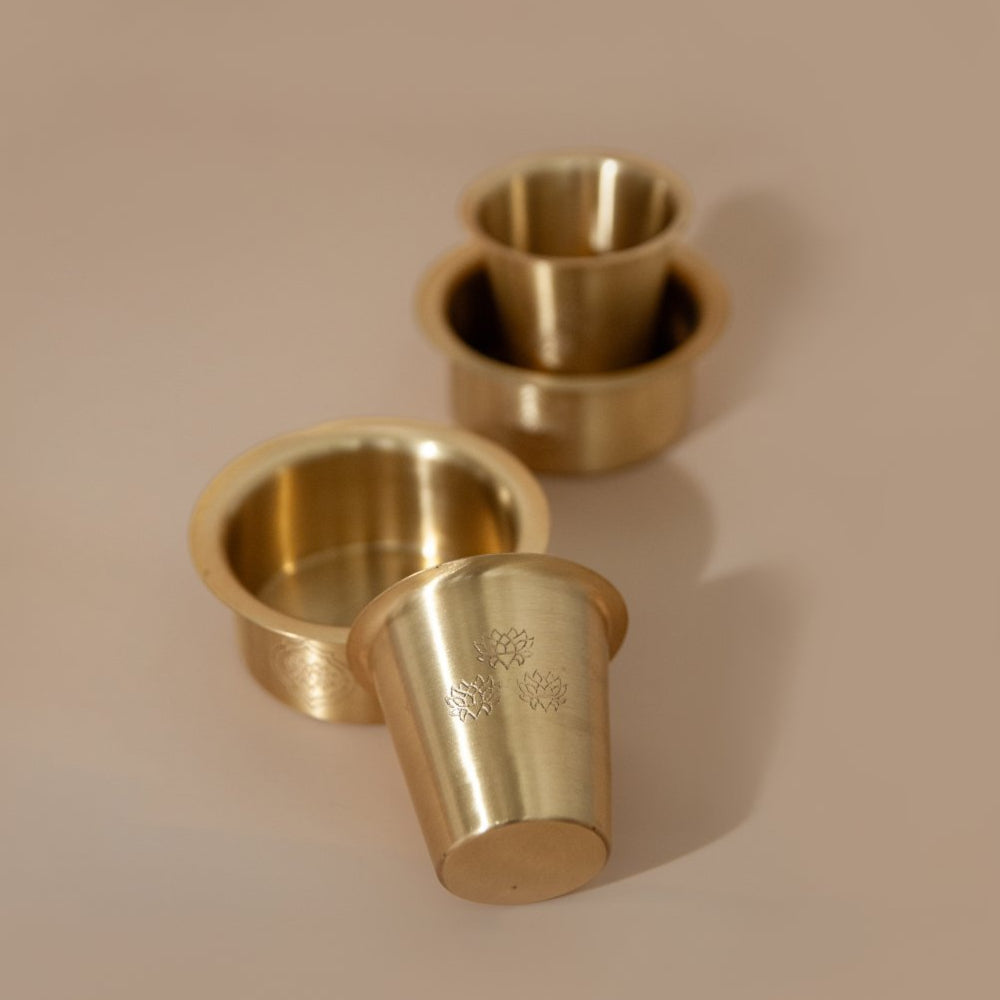 Morning Raaga Brass Coffee set