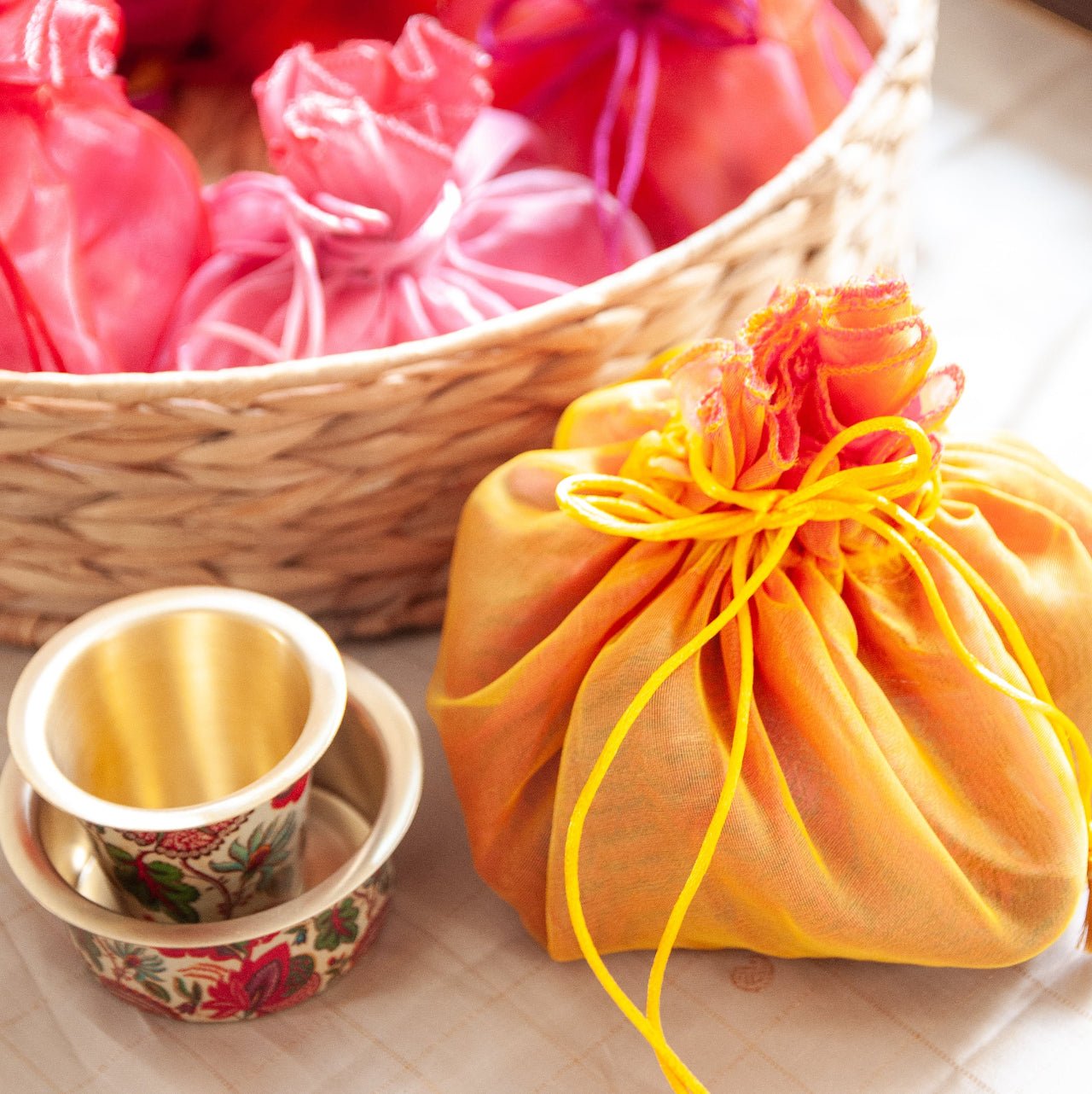 Organza Drawstring Potli - The Heritage story