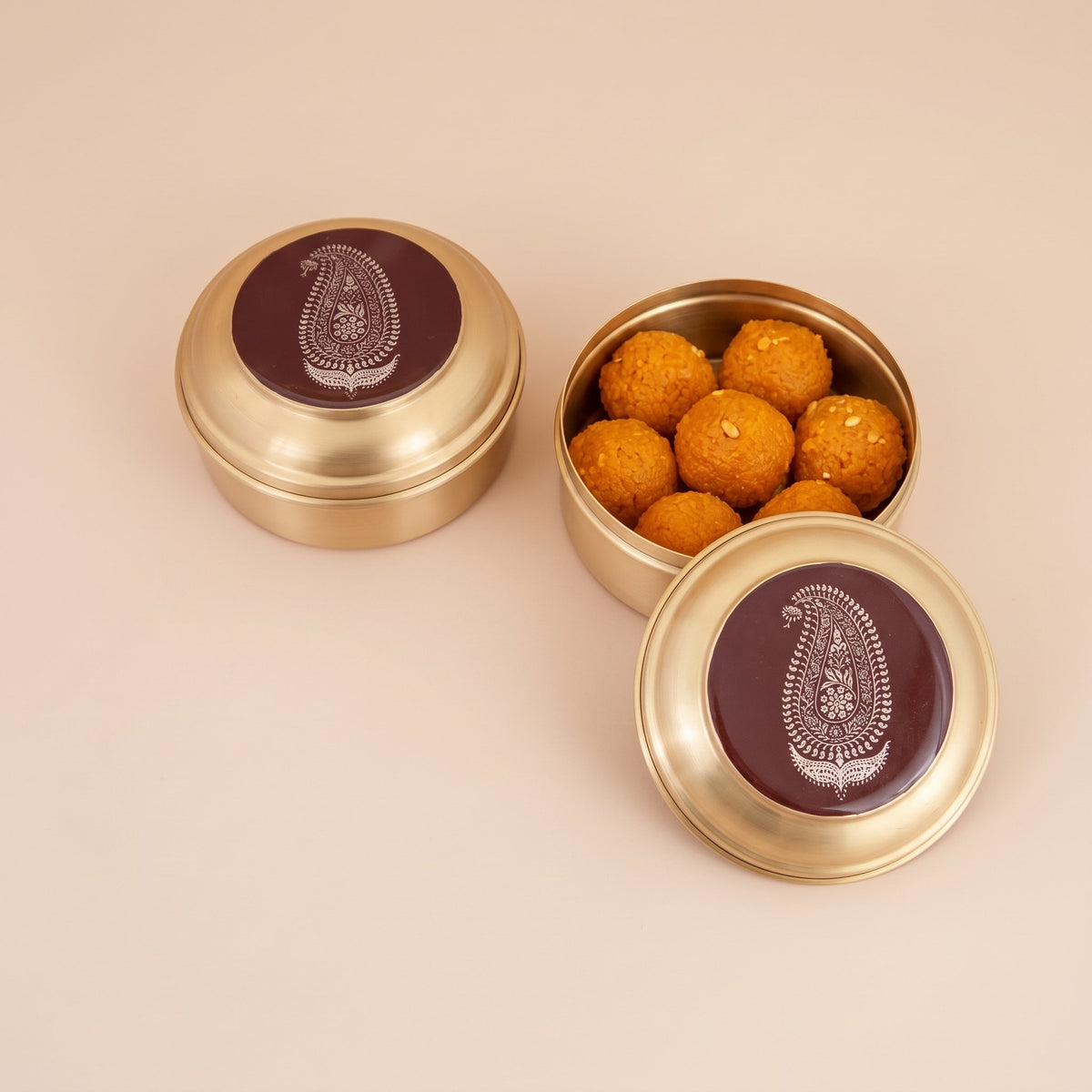 Paisley Brass Mithai Dabba - The Heritage story
