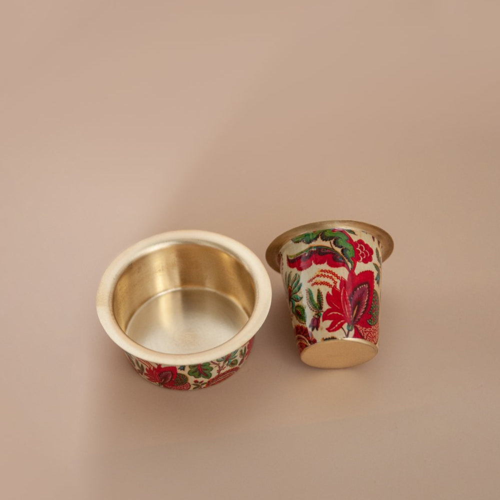 Sunrise Brass Coffee set