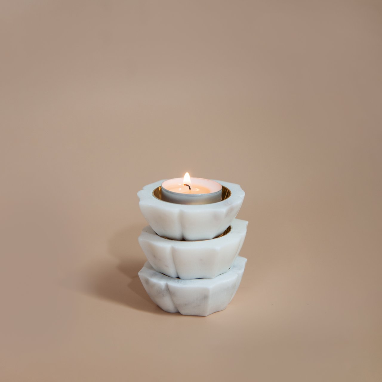 Tara Marble Diya
