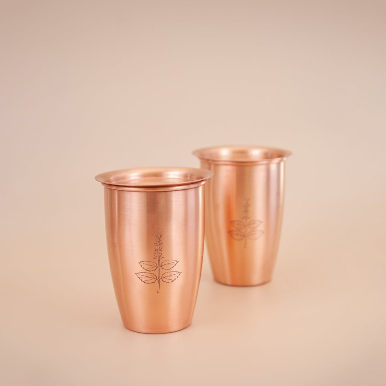 Tulsi Copper Glass and Coaster Set - The Heritage story